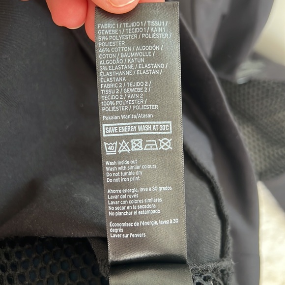 ❌CLEARANCE 🆕 NWOT IVY PARK Black Oversized Black Mesh Side Zip Sweatshirt XS - Picture 12 of 15